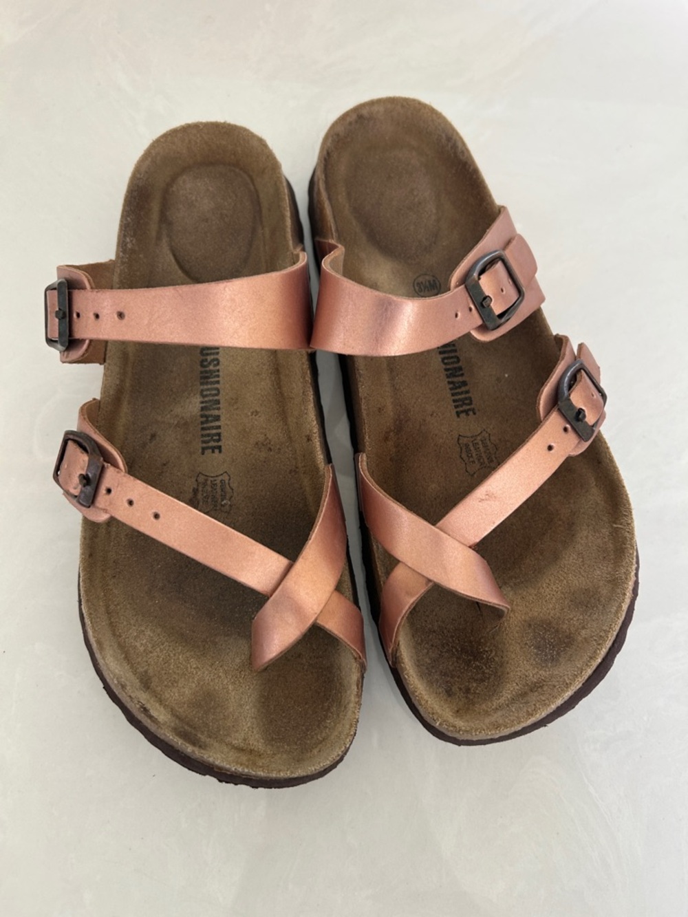 Rose Gold Strappy Women's Sandals - Unbranded